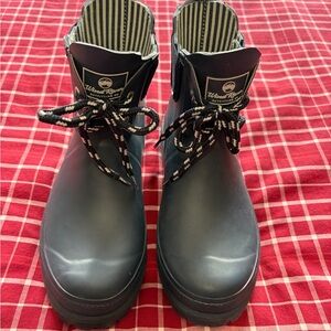 Women's Poppy II Navy Rain Boots